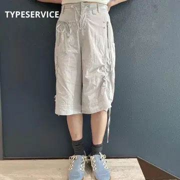 TYPESERVICE/레이스 트림 스트랩 팬츠