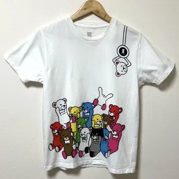 그라니프 컨트롤 베어 뽑기 게임 컬러풀 화이트 화이트 티셔츠 여름