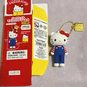 헬로키티 전 시크릿 마스코트 참 A 오버롤 1개 한정판