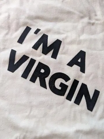 sorm'86 I'm a Virgin 티셔츠 S 사이즈 화이트