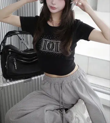 Darich 다리치 샤이니 DD 로고 컴팩트 티셔츠 BLK