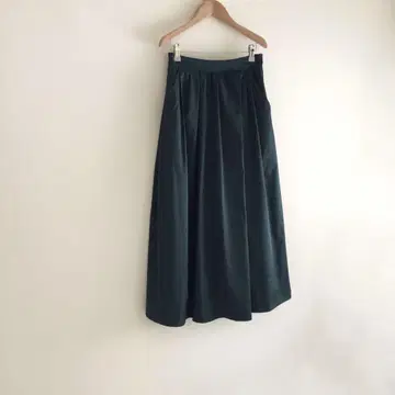 SLOBE IENA 슬로브 이에나 랜덤 턱 스커트 그린 36