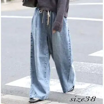 저널 스탠다드 이지 와이드 데님 팬츠 38