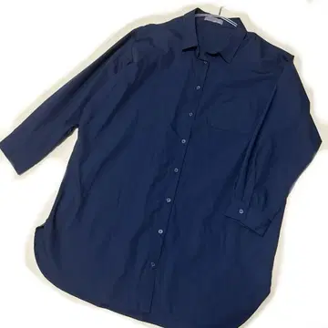 새상품급 네이비 다크 네이비 긴팔 셔츠 4L(3XL) 빅 사이즈 유루다보
