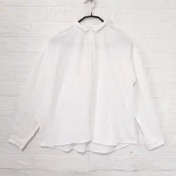 NATURAL LAUNDRY 거즈 치비 카라 개더 셔츠 2