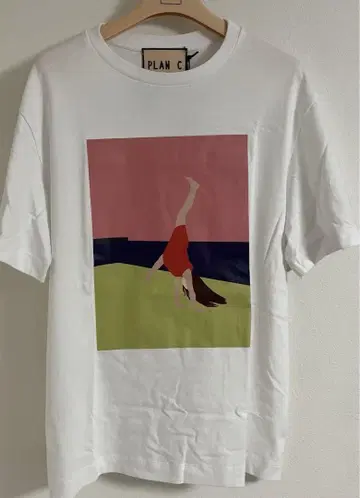 PLAN C 프린트 티셔츠 sizeS 택 포함