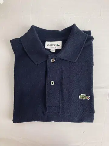 라코스테 정품 새상품급 다크 네이비 피케 셔츠 US S FR3