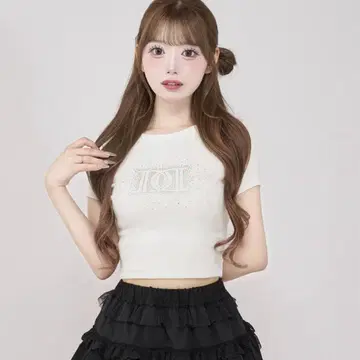 Darich 다리치 샤이니 DD 로고 컴팩트 티셔츠 WHT
