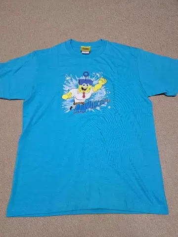 SpongeBob SquarePants 스폰지밥 티셔츠 스카이블루