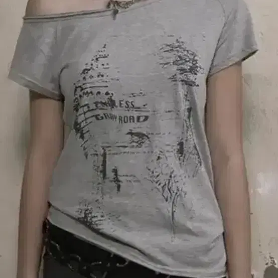 トップス Bohemian Seoul FUNKY SCOOP NECK TEE BOHEMIAN SEOUL] FUNKY SCOOP NECK TEE CONCH, WHITE 正規品