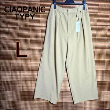 새상품 CIAOPANIC TYPY 턱 볼륨 와이드 슬랙스 L