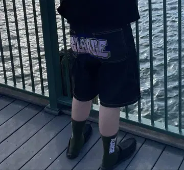 XLARGE 하프 팬츠 데님 팬츠 xlarge