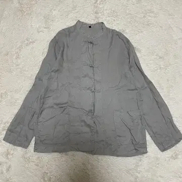 MUJI 무인양품 자켓 겉옷 빅 사이즈 중화권 린넨 그레이