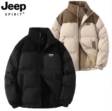 Jeep Spirit 블랙 다운 자켓