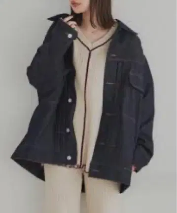 hinari 오버 데님 자켓