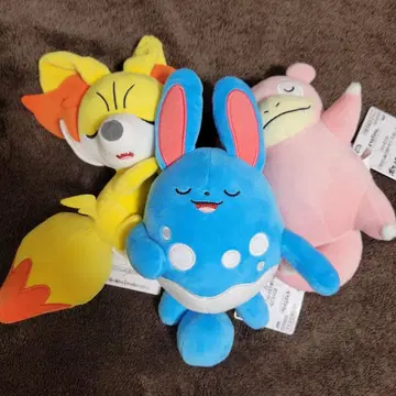 포켓몬 휴식 타임 봉제 인형 전종 세트 야돈 마릴리 포코