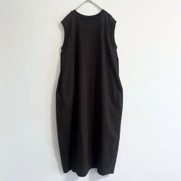 nest Robe 최근 모델 도츠메 천축 슬리브리스 코쿤 원피스