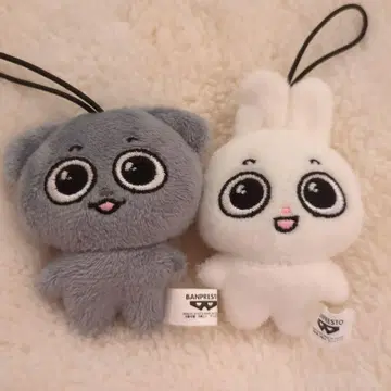Kkamung&Angto 봉제 인형 마스코트 쿰 안토 세트