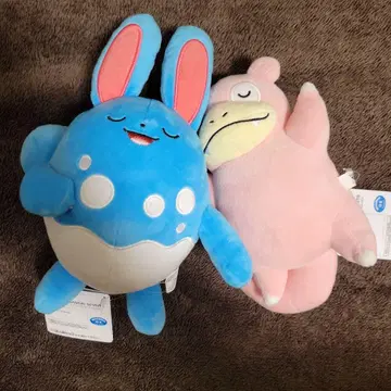 포켓몬스터 휴식 타임 봉제 인형 야돈 마릴리 2종 세트