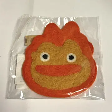 지브리 칼시퍼 핸드메이드 양모 펠트 코스터