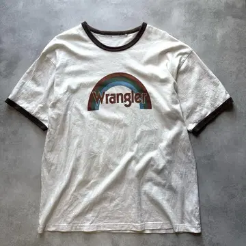 Wrangler 랭글러 프린트 링거 티셔츠 구제 의류 아메카지