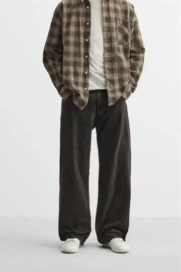 자라 배기 핏 데님 BAGGY FIT 블랙