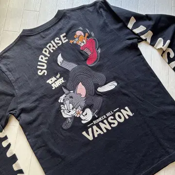 vanson 롱 T 톰과 제리 티셔츠