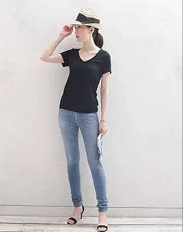 새상품 나노 유니버스 모레 데님 스키니 팬츠 36