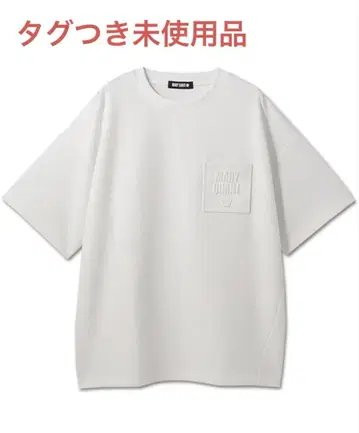 마리콴트 MARYQUANT 엠보싱 로고 포켓 빅 풀오버 티셔츠