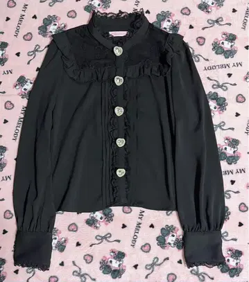 프리메로 긴팔 블라우스 하트 비쥬