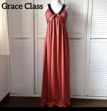 Grace Class 그레이스 클래스 비즈 자수 맥시 롱 원피스