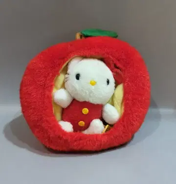 산리오 헬로키티 봉제 인형 사과