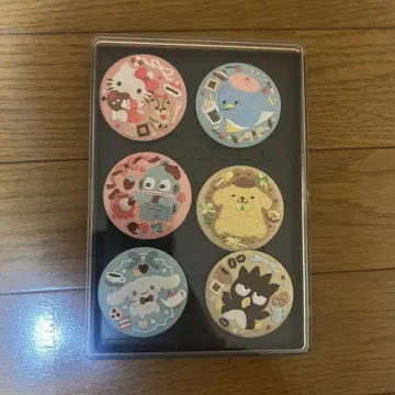 산리오 캐릭터 배지 6개 세트 자수