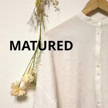 MATURED 마투레드 셔츠 상의 밴드 카라 세련된