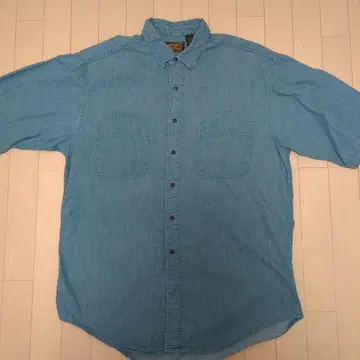 Eddie Bauer 90's USA제 블랙 택 워크 셔츠 XL