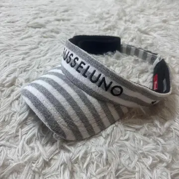 러셀노 화이트 그레이 파일 타월 선바이저 여성용 남성용