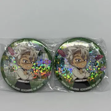 귀멸의 칼날 시나즈가와 사네미 홀로그램 캔뱃지 옻칠 장 남코