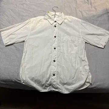 MHL. 화이트 아이보리 반팔 셔츠 L 사이즈