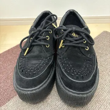 VANS 크리퍼스 25.5cm 새상품급 블랙 스웨이드