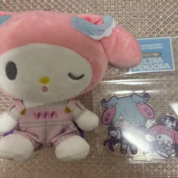 엘리라 펜드라 산리오 콜라보 아크릴 스탠드 봉제 인형