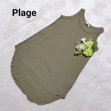 플라주 탱크탑 티셔츠 튜닉 롱