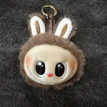러브부 머리 브라운 봉제 인형 키링