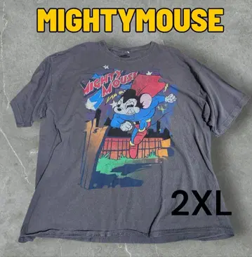 구제 의류 Mighty Mouse 티셔츠 2XL