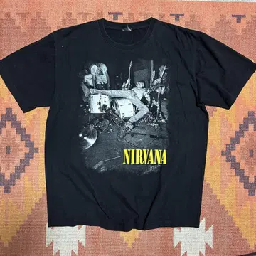 NIRVANA 그래픽 티셔츠 밴딩