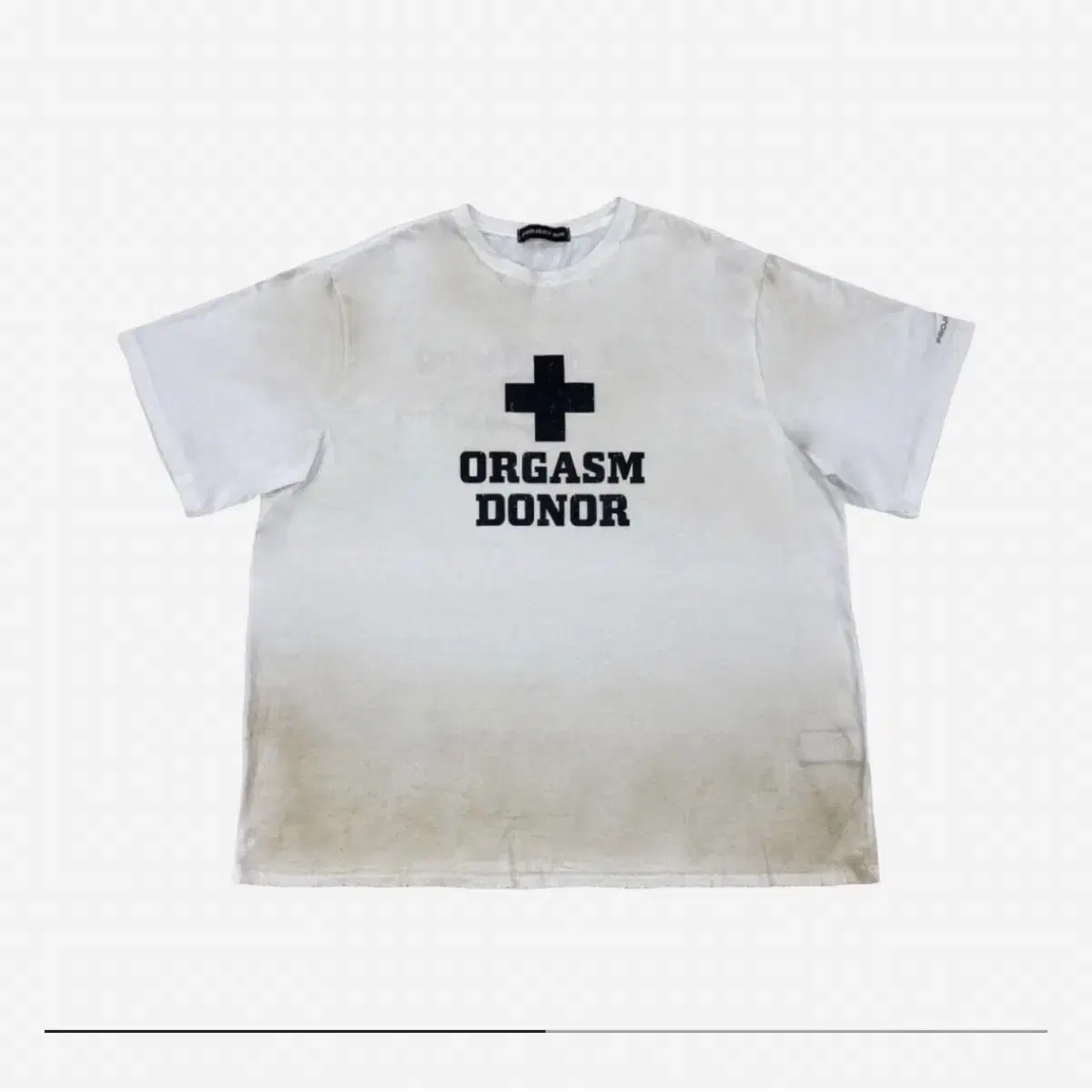 【PROJECT G/R】Trompe-L'Oeil Double T-Shirt Ivory OS] projectgr Trompe-l'oeil Double T-shirt Ivory on Bunjang