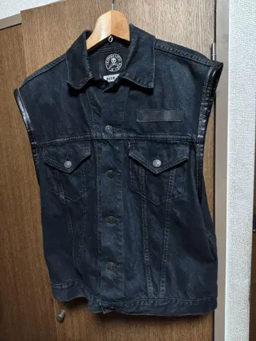 NEON LEATHER GARMENT CTM 데님 베스트