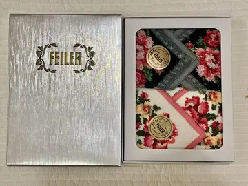 FELIER 꽃무늬 손수건 2장 세트