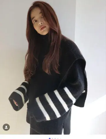 트렁크 88 하프 지퍼 보더 니트
