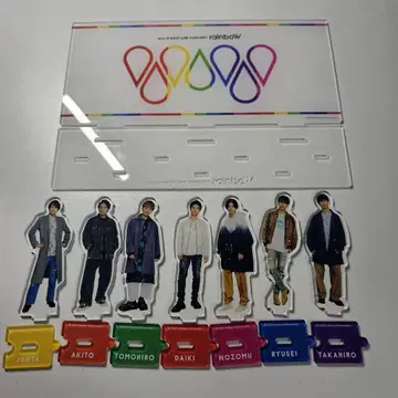 쟈니즈 WEST 아크릴 스탠드 rainboW 전 세트 외부 가방 미포함