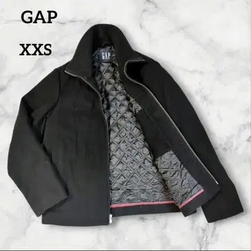 GAP 블랙 자켓 퀼팅 울 블루종 XXS